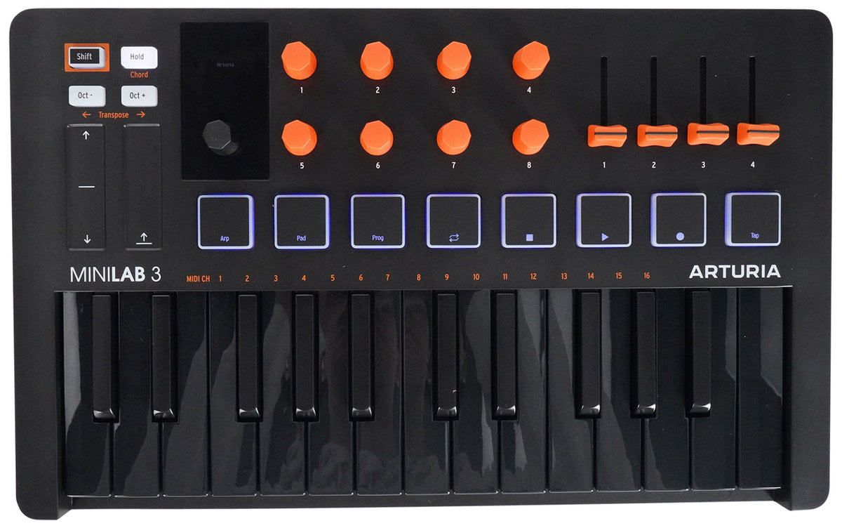 Arturia MINILAB 3 Orange 25 key MIDI USB Keyboard Controller+Abletone Live Lite