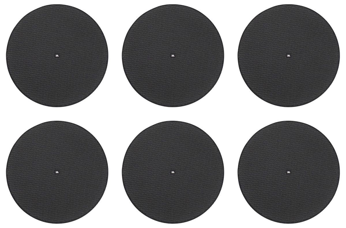(6) JBL MTC-416BG Round Black Grilles for Control 416 In-Celing Speakers
