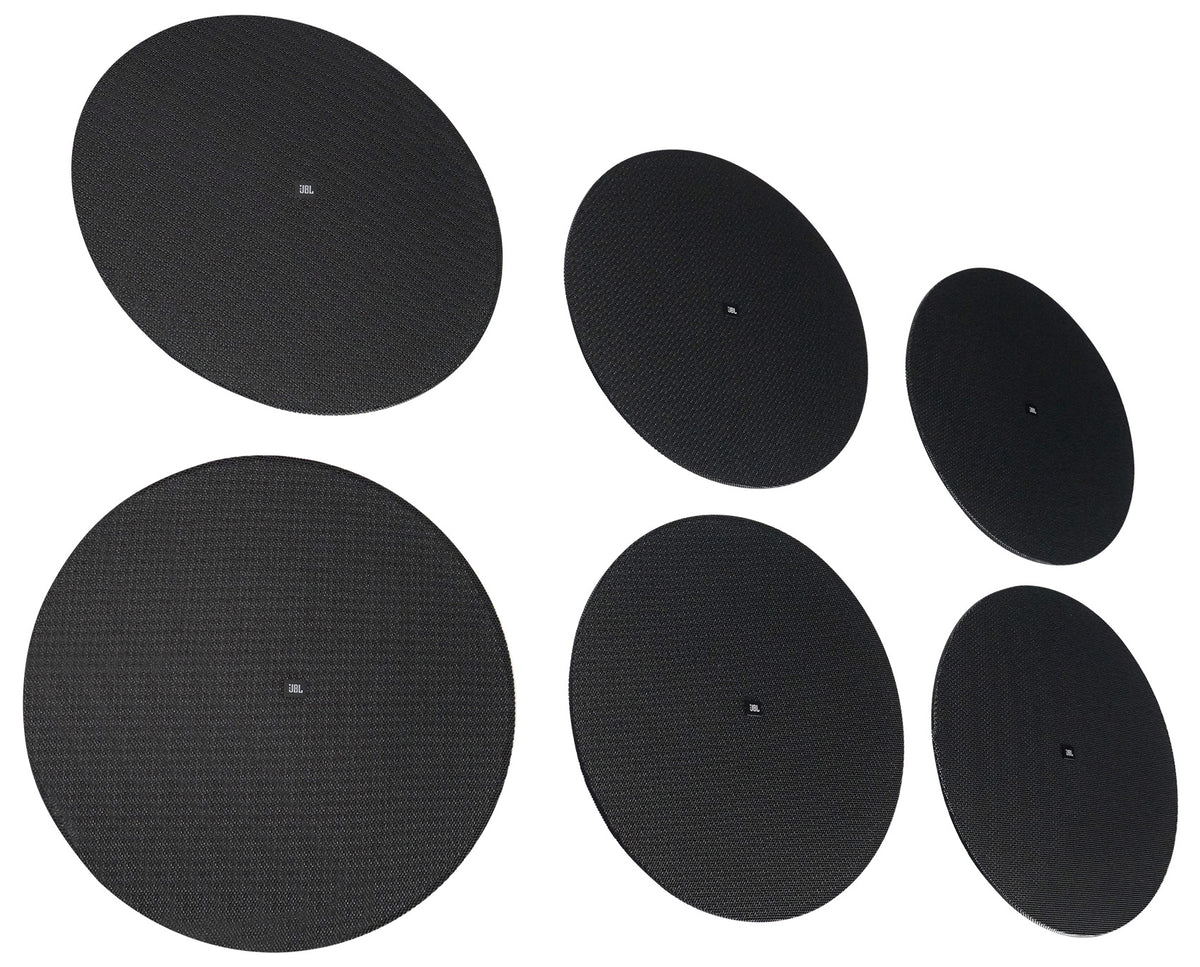 (6) JBL MTC-416BG Round Black Grilles for Control 416 In-Celing Speakers