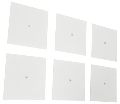 (6) JBL MTC-414SG White Square Grilles for Control 412 / 414 Ceiling Speakers
