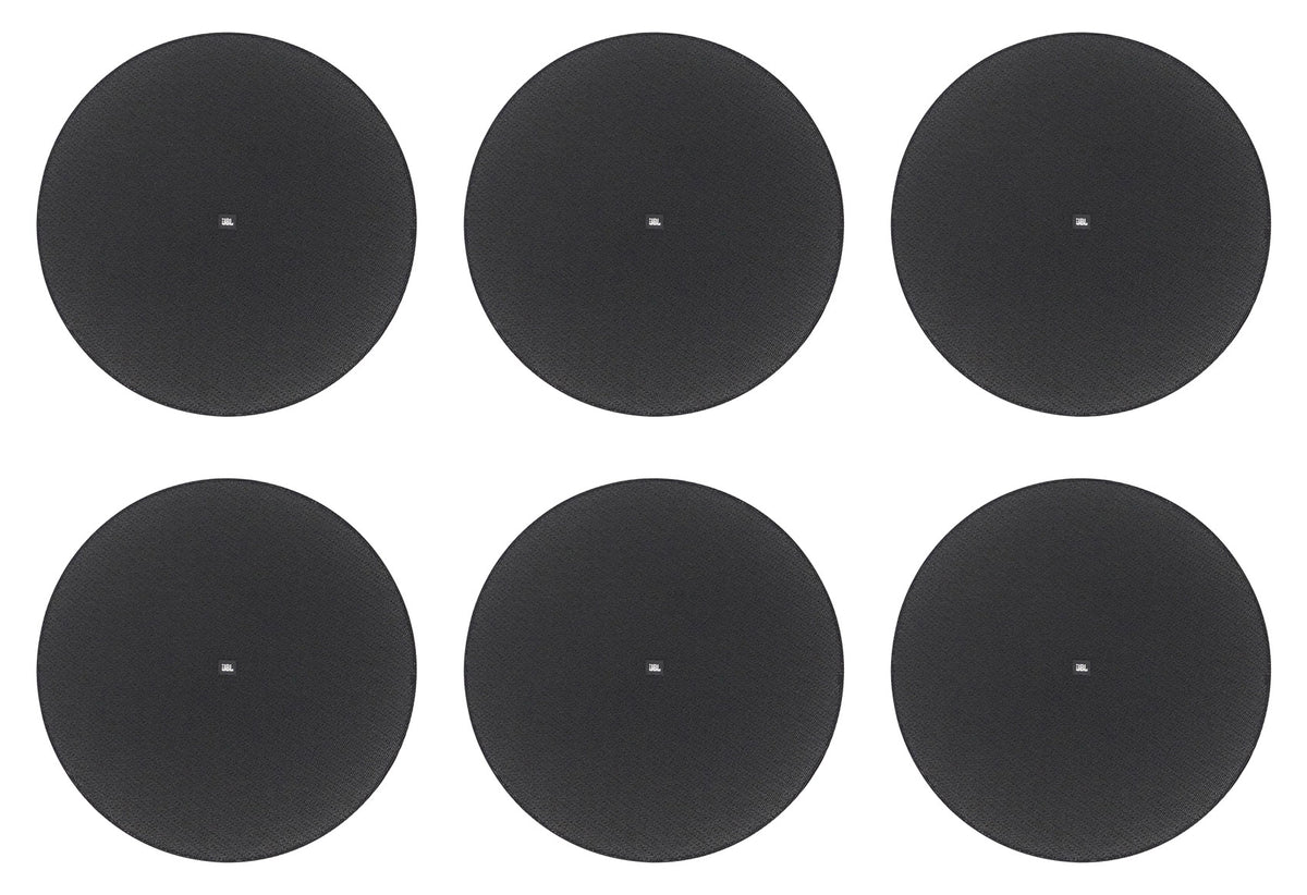 (6) JBL MTC-418BG Round Black Grilles for Control 418 In-Celing Speakers