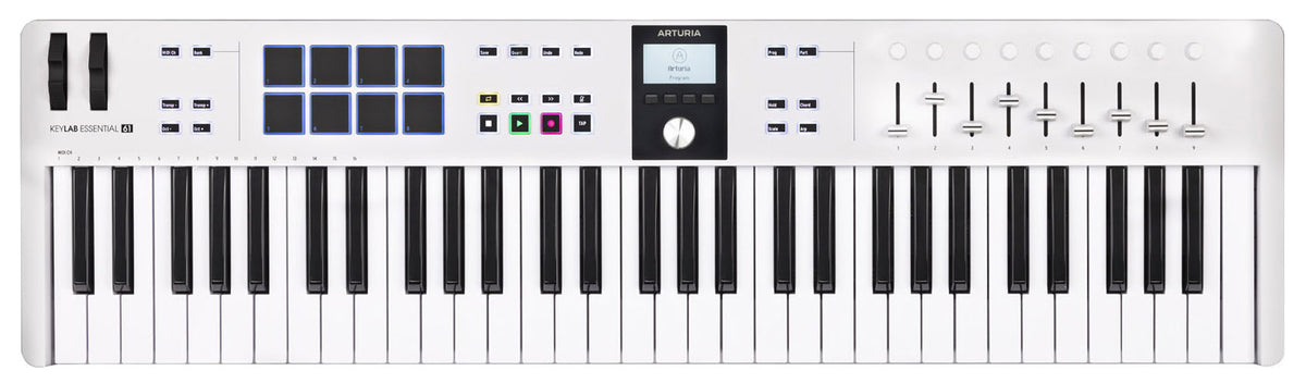 ARTURIA Keylab Essential 61 mk3 White 61-Key USB MIDI Keyboard Controller