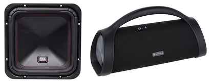 MTX S6510-44 10" 1000w Peak/500w RMS Square Car Subwoofer+Home Bluetooth Speaker