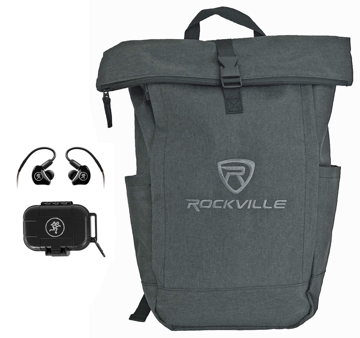 Mackie MP-120 BTA Single Dynamic Driver In-Ear Monitors w/Bluetooth+Backpack