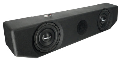 MB Quart MBQJT-SUB-1 Dual 8" Underseat Subwoofer For 2020-2025 Jeep Gladiator JT