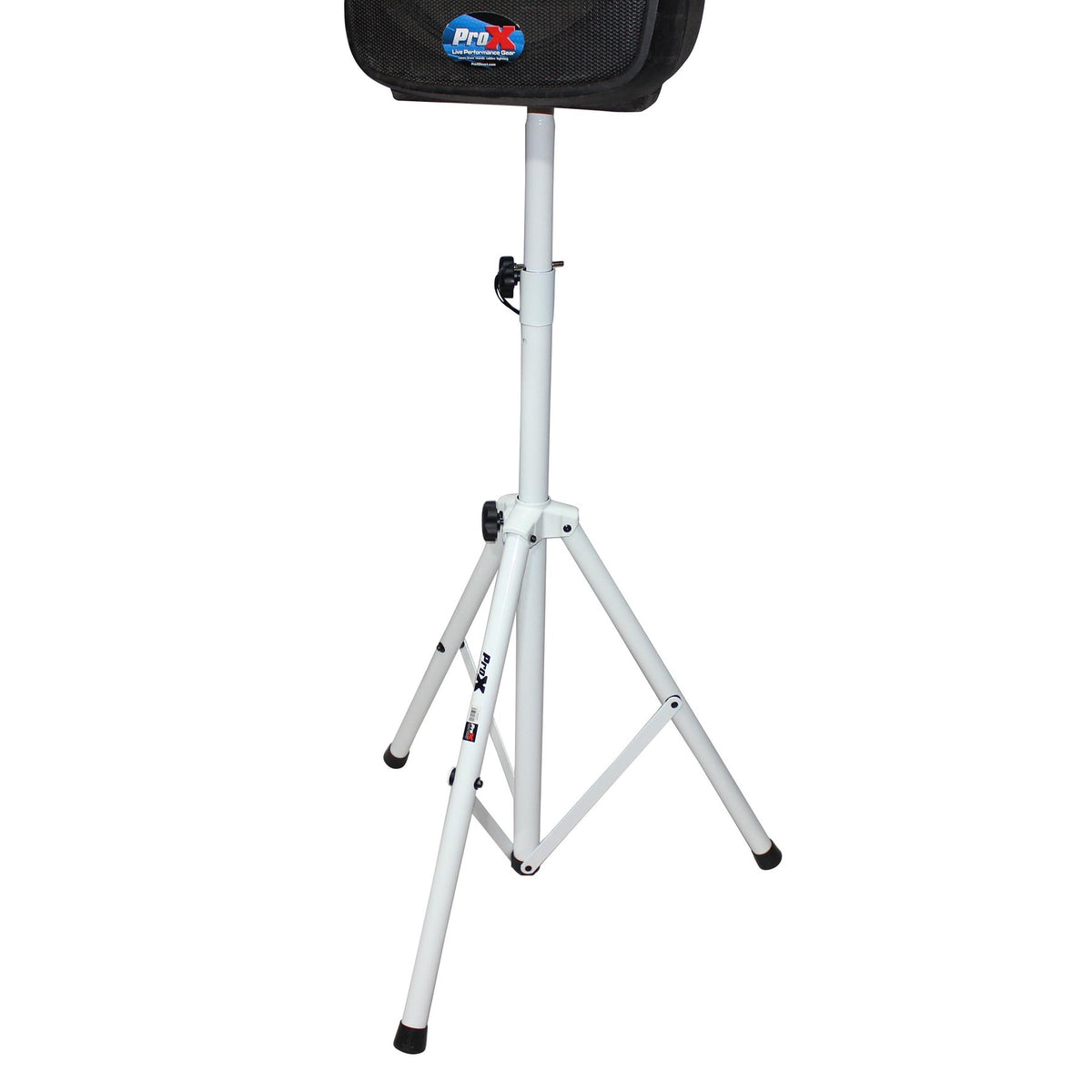 ProX T-SS28P Set of 2 White Cloud Series Speaker Tripod Stands with 4-7ft Height