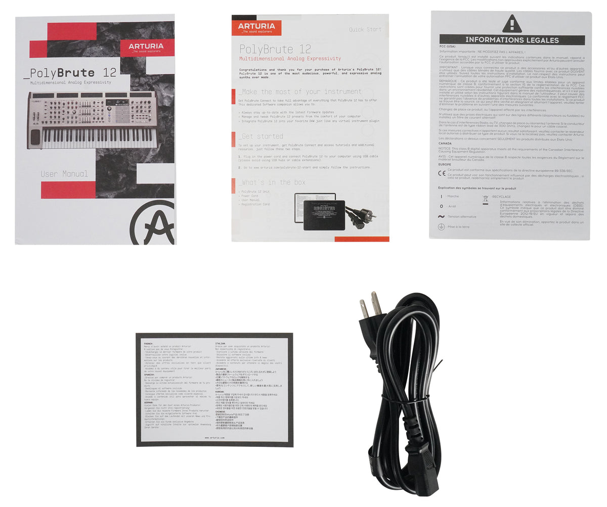 Arturia POLYBRUTE 12 V 61-Key Midi USB Keyboard Controller+Software