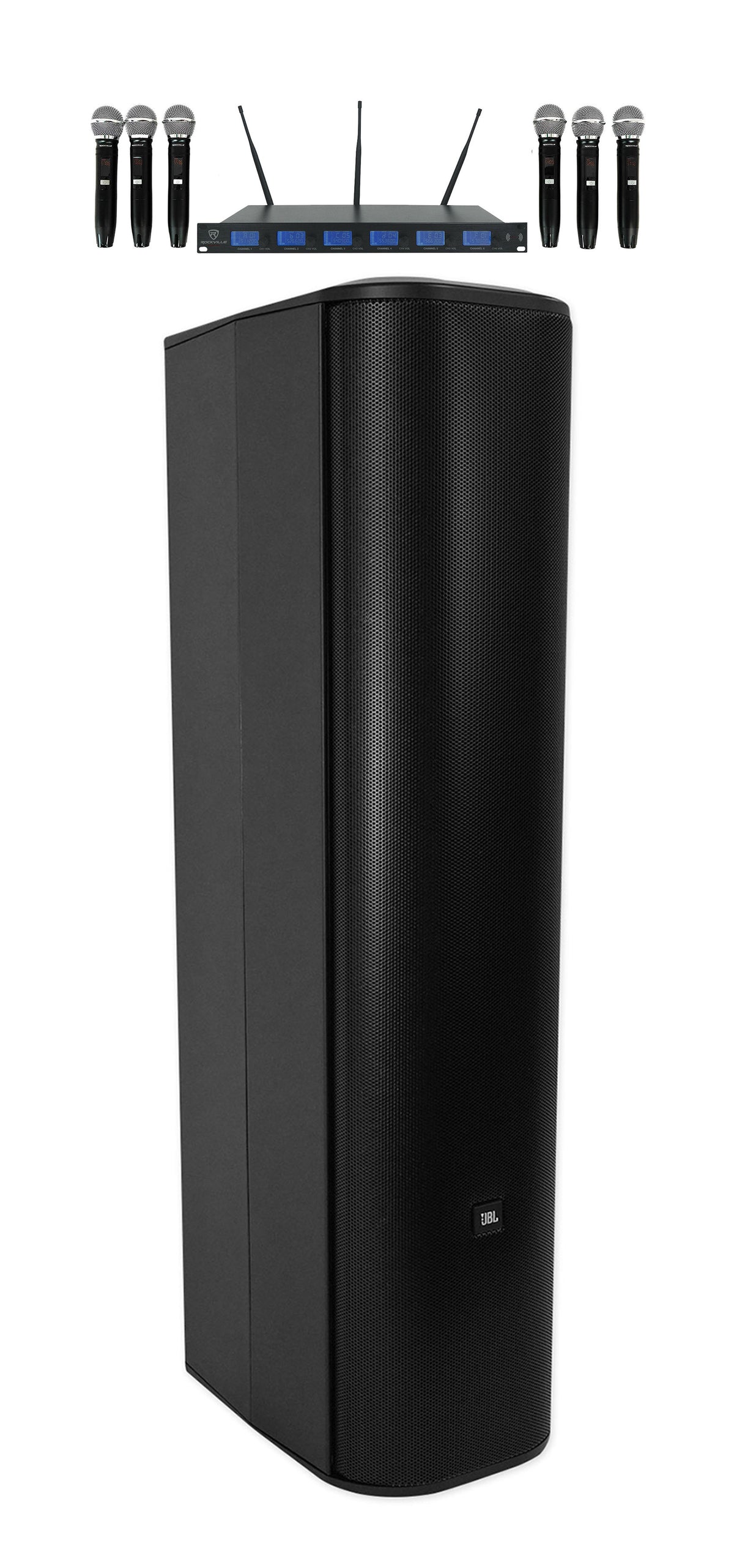 JBL CBT 70JE-1 500w Extension For CBT 70J-1 Line Array Column Speaker+(6) Mics