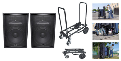 (2) JRX215 Speakers + Rock Cart Off-Road