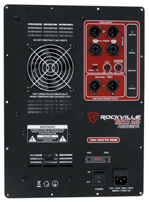 Rockville RBG18FA BOX 2 750w RMS High Powered Subwoofer Amp Plate with Crossover Controls