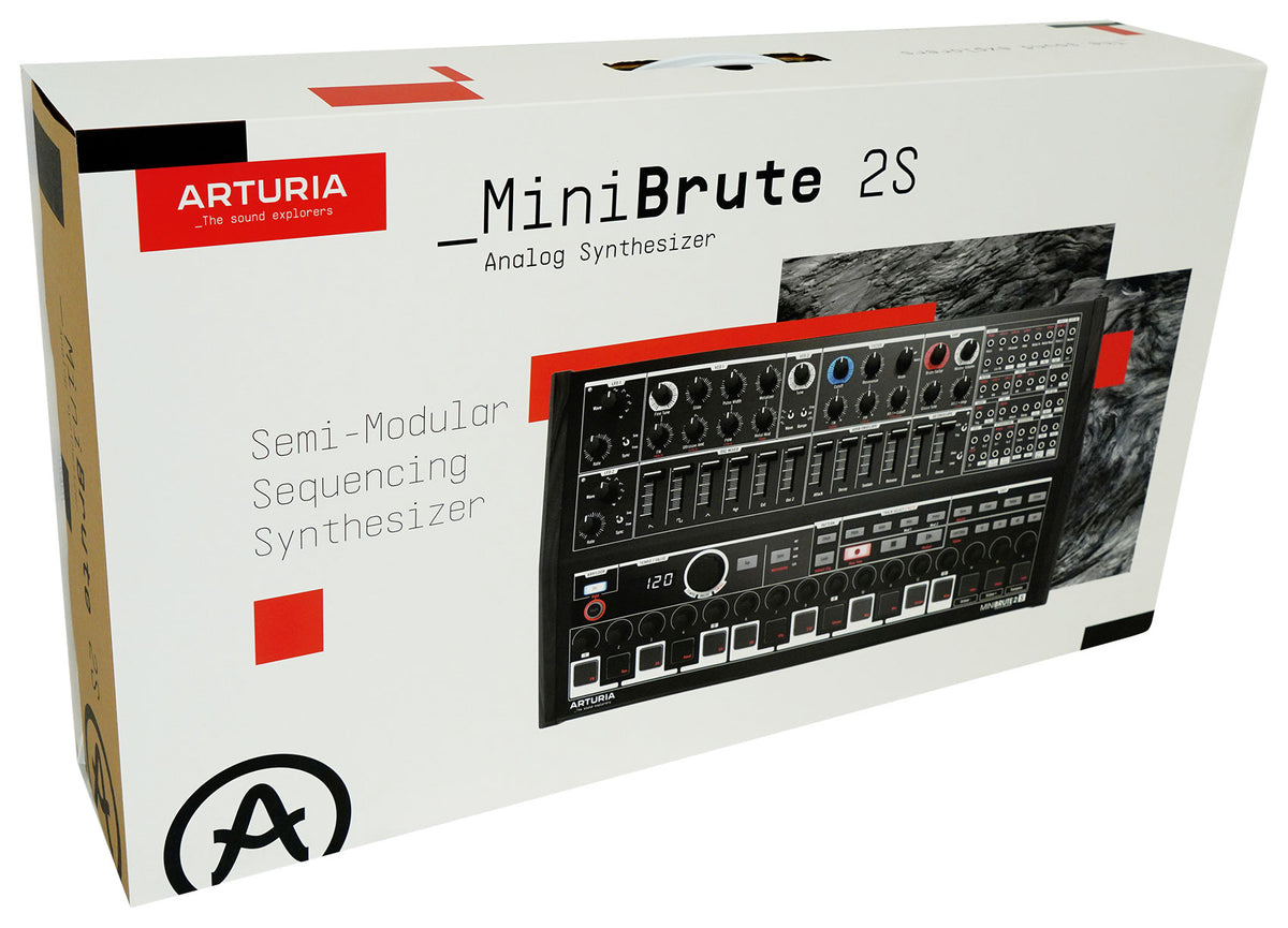 Minibrute 2S NOIR USB MIDI Analog Sequencer Synthesizer+Headphones
