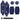Rockville FEN210-NAVY BLUE Boat Fender Package 2Bumpers 10"x30",2 Covers,2 Lines