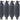 Rockville FEN465-GREY Boat Fender Package 4 Bumpers 6.5"x23", 4 Covers, 4 Lines