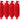 Rockville FEN465-RED Boat Fender Package 4 Bumpers 6.5"x23", 4 Covers, 4 Lines