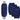 Rockville C44516NB 4-Pack 4.5"to 5" Navy Blue Boat Fender Covers UV Resistant