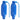 Rockville FEN245-BLUE Boat Fender Package 2 Bumpers 4.5"x16", 2 Lines + Pump