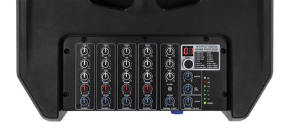Rockville TITAN MIX12A 12" Powered Array Speaker/Sub 8-Channel Mixer PA System