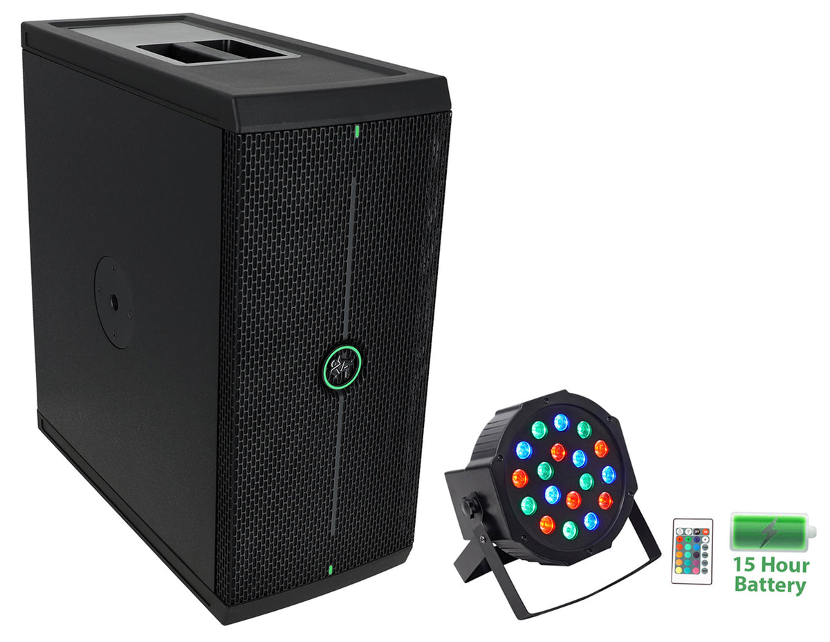 Mackie ThumpSub GO Dual 8" 400w Battery-Powered Portable Subwoofer+Up-Light
