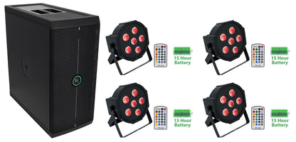 Mackie ThumpSub GO Dual 8" 400w Battery-Powered Portable Subwoofer+4 Wash Lights
