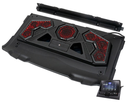 MB Quart MBQRG2-S7R 7 Speaker Polaris Ranger Carplay Audio Roof+Sub+Amp+Light