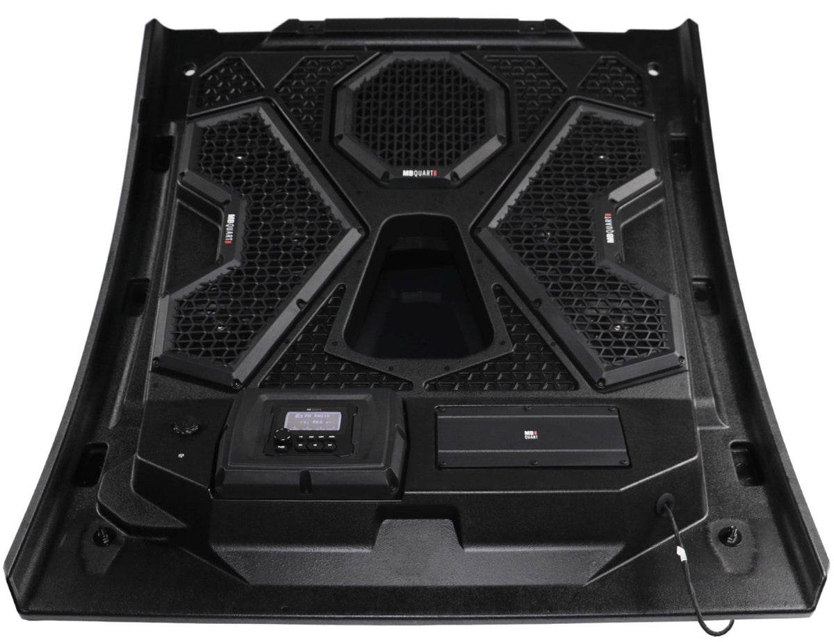 MB Quart MBQRT2-S6R 500w 6-Speaker Polaris RZR Trail Audio Roof w/Amp+Receiver