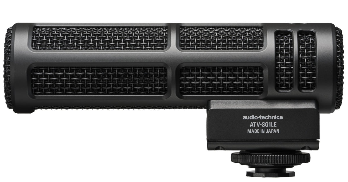 Audio Technica ATV-SG1LE Mono On-Camera Shotgun Microphone w/Plug in Power