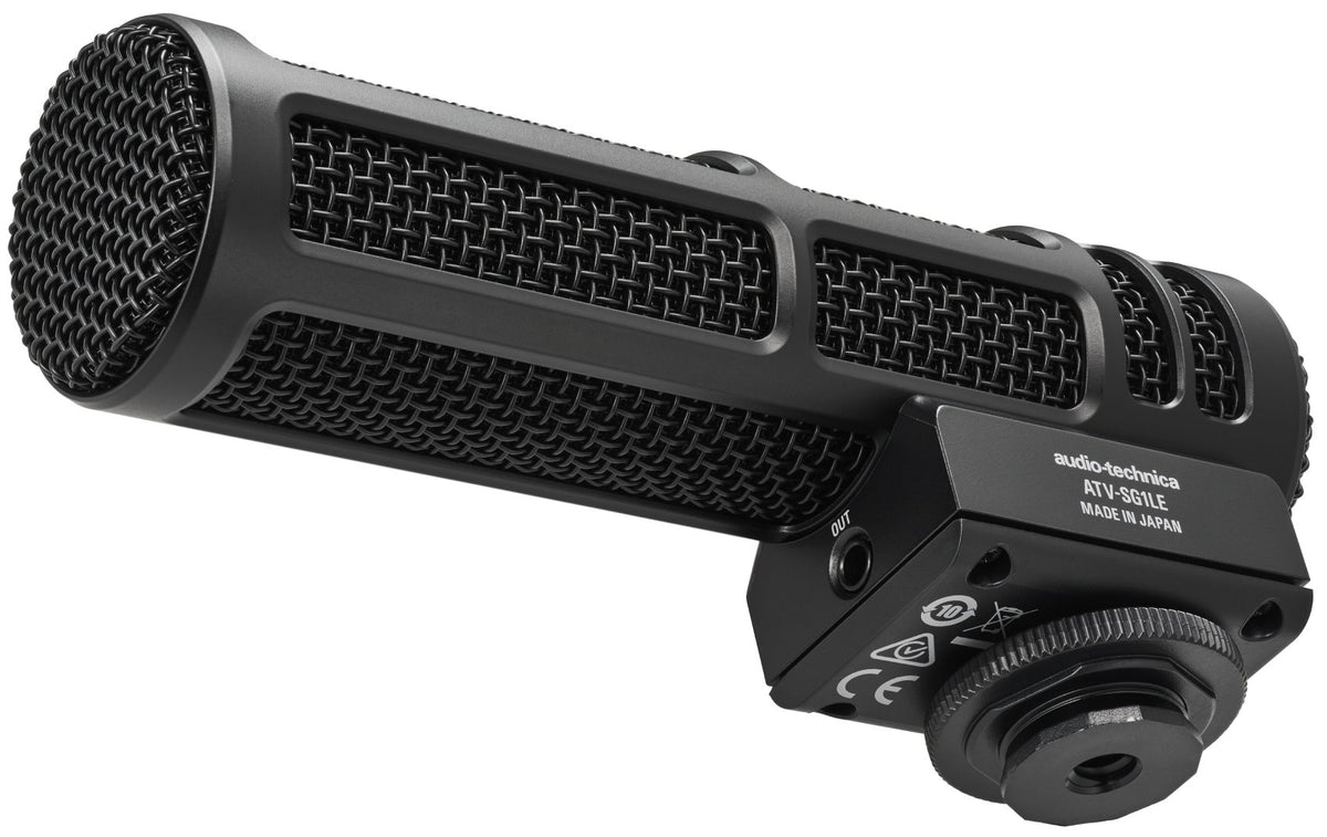 Audio Technica ATV-SG1LE Mono On-Camera Shotgun Microphone w/Plug in Power