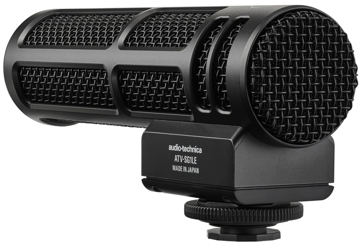 Audio Technica ATV-SG1LE Mono On-Camera Shotgun Microphone w/Plug in Power