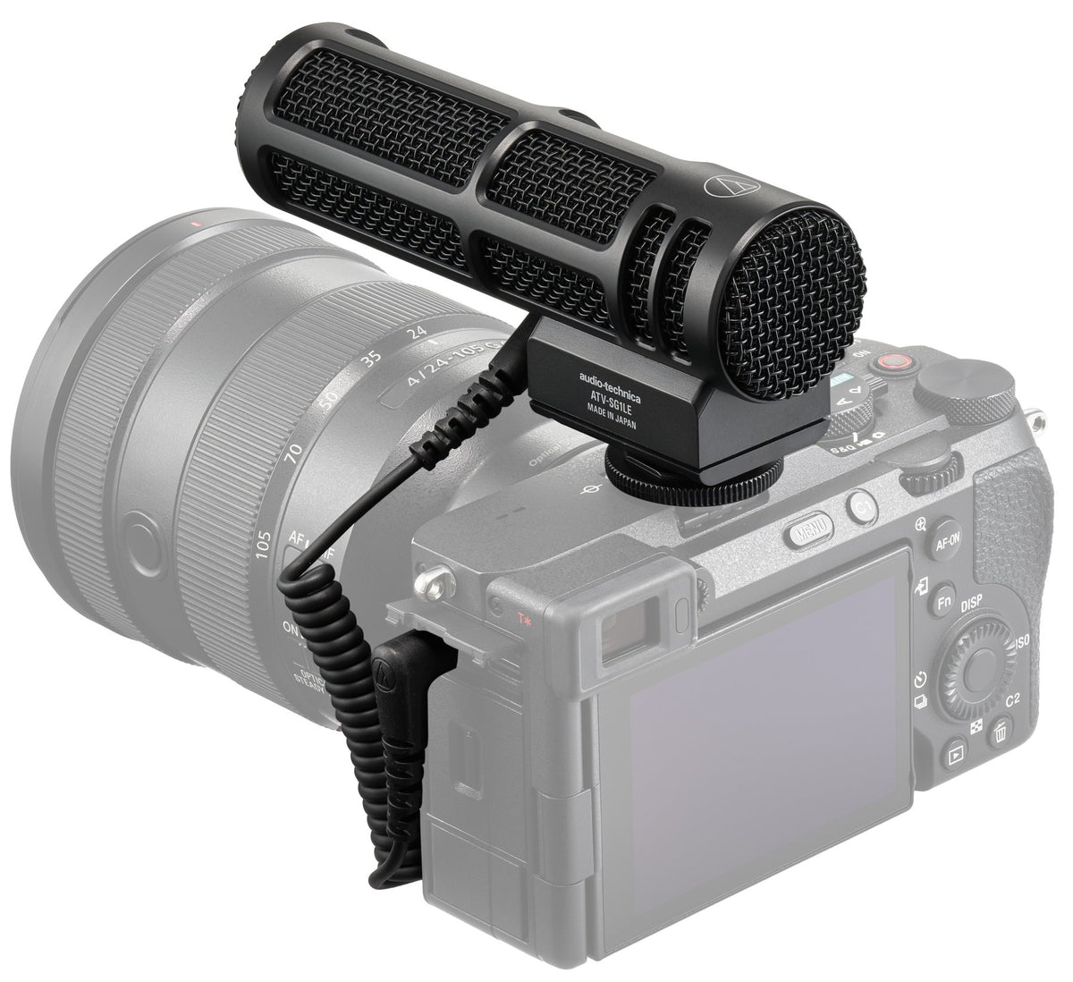 Audio Technica ATV-SG1LE Mono On-Camera Shotgun Microphone w/Plug in Power