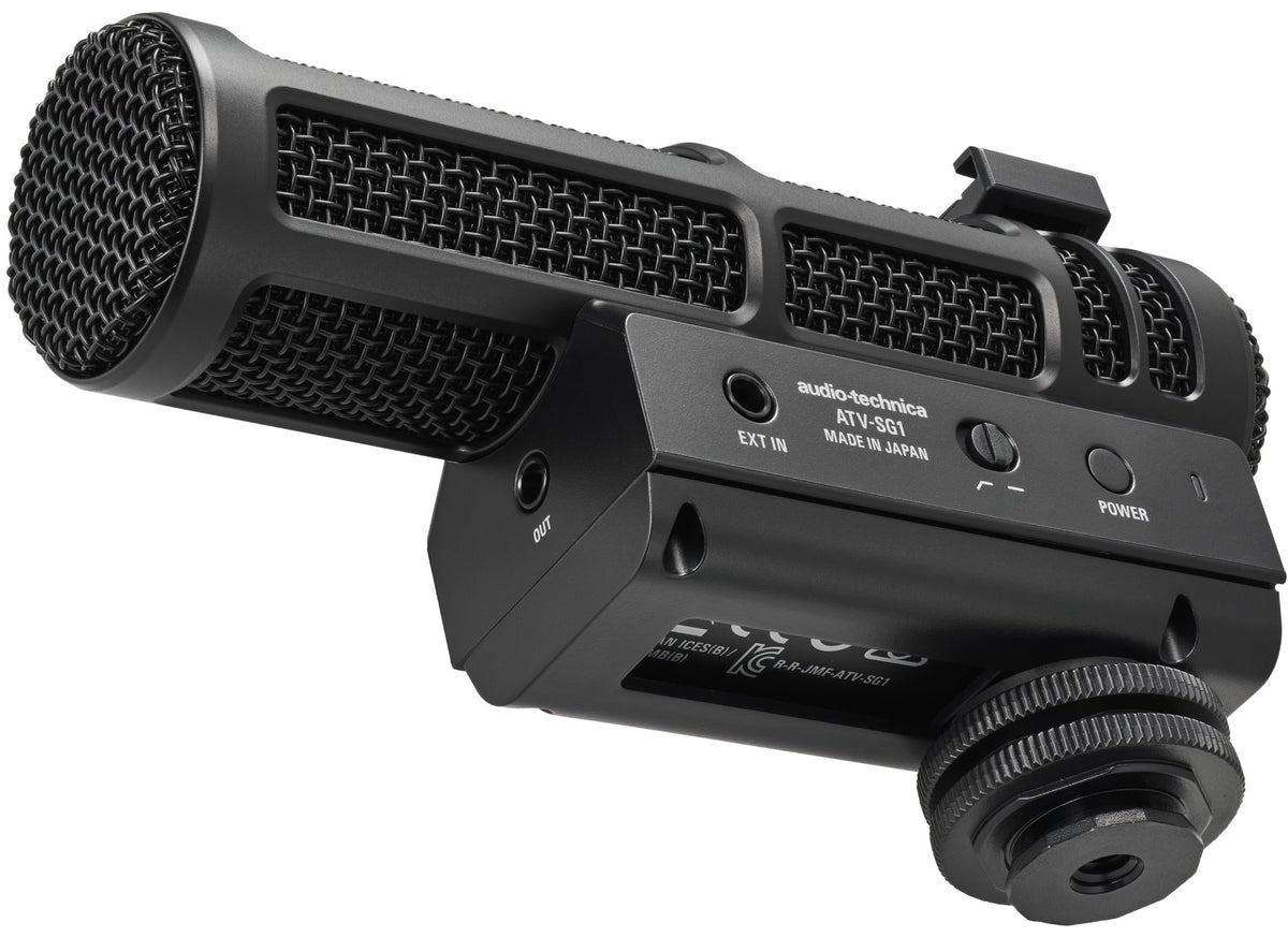 Audio Technica ATV-SG1 Professional Mono On-Camera Shotgun Microphone w - Li-ION
