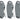 Rockville 3 Pack Titan Foam Fender Gray 22"x9" Boat Bumper No-Knot/Quick Adjust