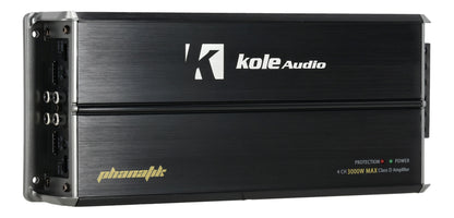 Kole Audio KP3000.4D 3000 Watt 4-Channel Amplifier Class D Car Audio Amp