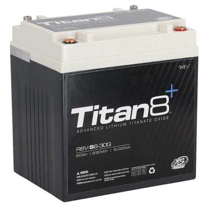 XS Power RSV-S6-30Q 5000w Titan 8 14 Volt LTO Lithium Car Battery, Max 1000Amps