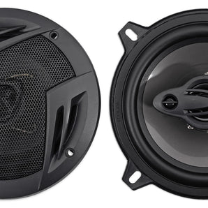 Pair Rockville RV5.3A 5.25" 3-Way Car Speakers 600 Watts/100w RMS CEA Rated