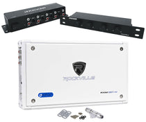 Rockville RXM8BTW 8 Channel Marine/Boat Bluetooth Amplifier+Kicker 4Zone Control