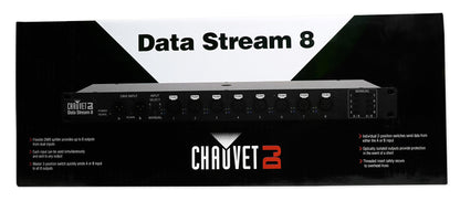 Data Stream 8 DMX Splitter To Distribute+Boost Signals + Backpack