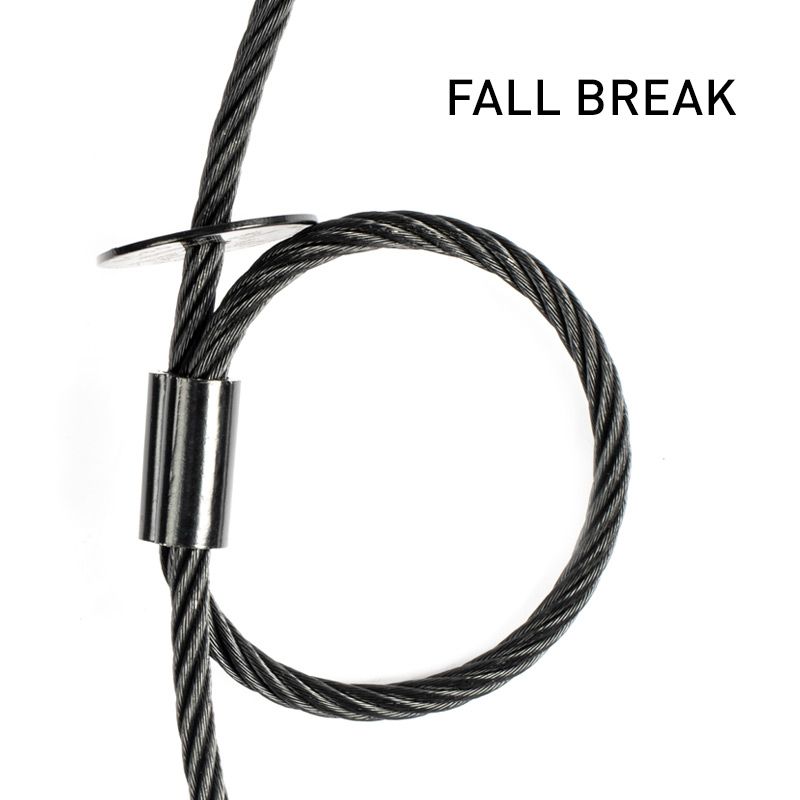 Accu-Cable SC6B 31.5" Inch Black Safety Cable Up to 155 lbs.