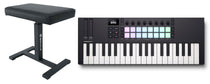 Launchkey Mini 37 MK4 Keyboard Controller + AIR-BENCH Keyboard Bench