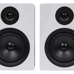 (2) Rockville 5.25 250w Studio Monitors+36" Stands+Headphones+Mic+Foam Pads