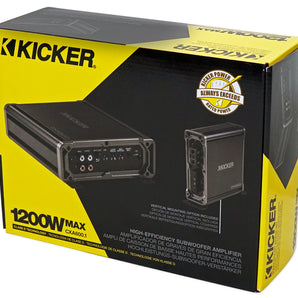 Kicker 43CVR154 COMPVR 15" 1000 Watt Car Subwoofer Sub+Mono Amplifier+Amp Kit