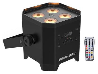 EZLink Par Q4BT ILS RGBA Wash Light + IRC-6 Remote