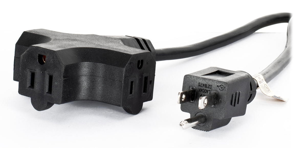 American DJ EC123-3FER50 50' 12 Gauge 3 Outlet Edison Plug Power Extension Cable