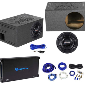 American Bass HD10D1 HD 10" 3000w Subwoofer+Amplifier+Vented Sub Box Enclosure