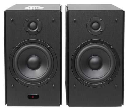 (2) HD5B 5" Powered Bluetooth Bookshelf Speakers w/37" Stands