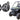 Pair Honda Pioneer 6.5" Roll Cage Roll Bar SSV Tower Speakers+Pods+White Grills