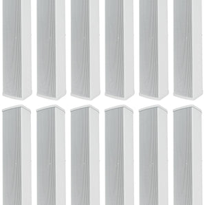12) Rockville WET ARRAY 5 WHITE Line Array Speakers For church/School/Auditorium