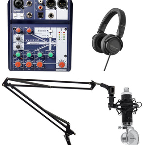 Gaming Twitch Stream Kit Soundcraft Mixer+Beyerdynamic DT 240 Headphones+Mic