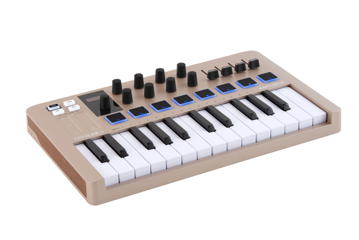 Arturia MiniLab 3 Champagne Limited Edition 25 key MIDI USB Keyboard Controller