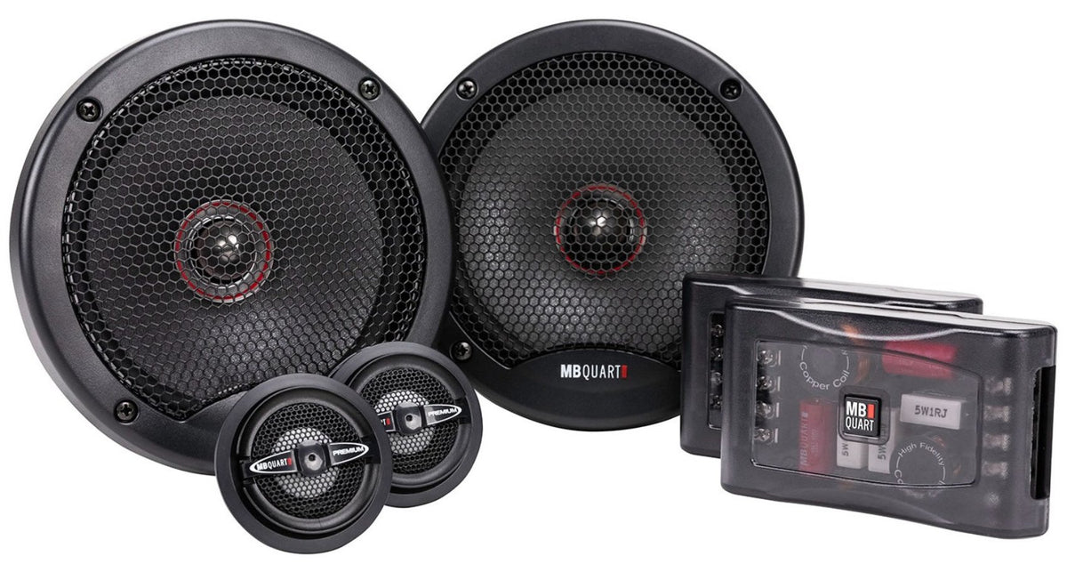 Pair MB Quart PS1-216 240 Watt 6.5" 2-Way Car Audio Component Speakers w/Grills