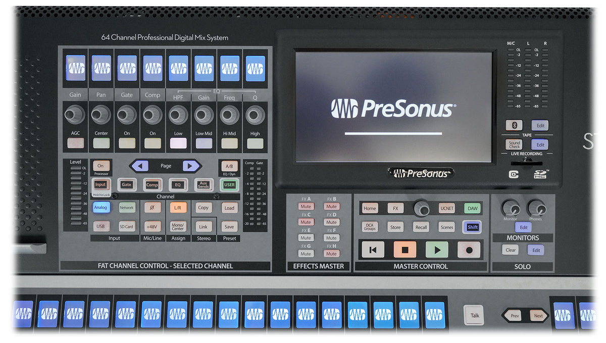 Presonus STUDIOLIVE 64S 64-Channel/43-Bus Digital Mixer+Recording Interface